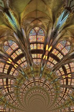 Kaleidoscopic Pattern of Architecture Kaleidoscopic Pattern of Architectur... Stock Photos