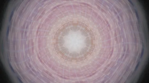 Kaleidoscopic pattern creating circular shapes with light effects Stock Footage 337374992