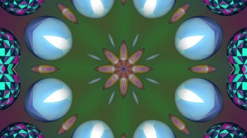 Kaleidoscopic Pattern Stock Footage 74300177