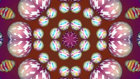 Kaleidoscopic Pattern Stock Footage 74300385