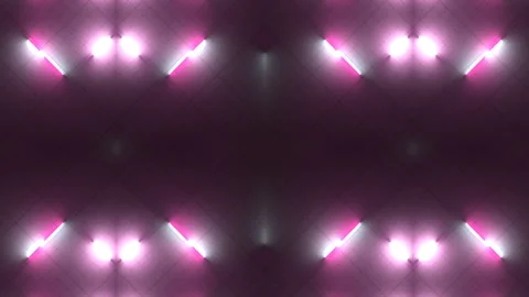 Kaleidoscopic pattern of glowing neon stripes. 3d rendering loop animation HD Stock Footage 170766506