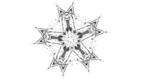 Kaleidoscopic pattern in motion Stock Footage 336437877