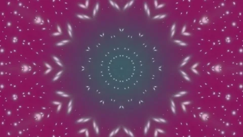 Kaleidoscopic Pattern in Pink and Blue 库存影片 331358330