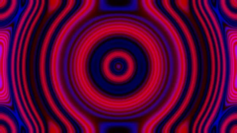 Kaleidoscopic pattern red and blue abstract animate Stock Footage 201331317