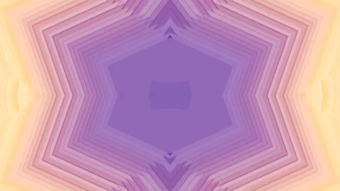 Kaleidoscopic pattern with simple geometric shapes. 3d render loop animation 4K Stock Footage 223525734