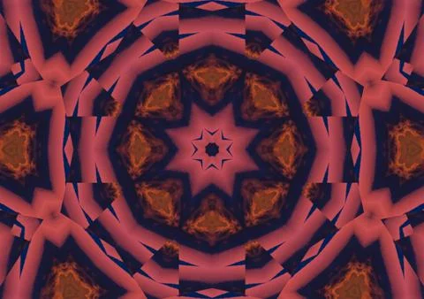 Kaleidoscopic pattern  texture Stock Illustration