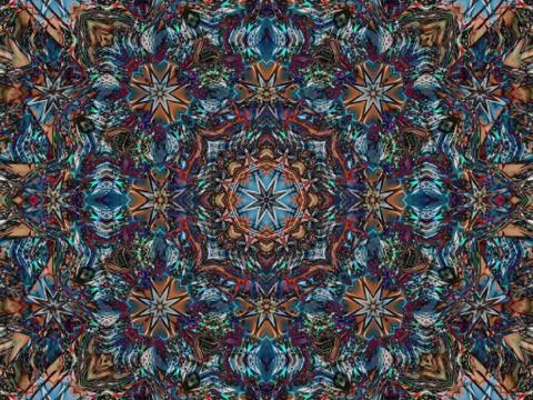 Kaleidoscopic pattern  texture 스톡 일러스트