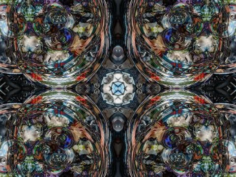 Kaleidoscopic pattern  texture Illustrazione stock