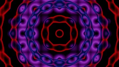 Kaleidoscopic patterns dance in vibrant colors for immersive VJ loops Stock-Footage 296217963