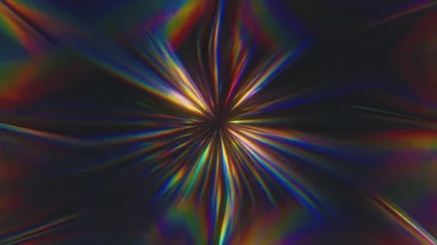Kaleidoscopic Refracting Iridescent Prism Video stock 130989847