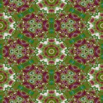 Kaleidoscopic seamless generated texture Stock Illustration