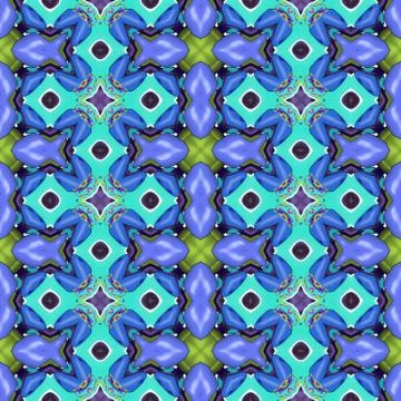 Kaleidoscopic seamless generated texture Stock Illustration