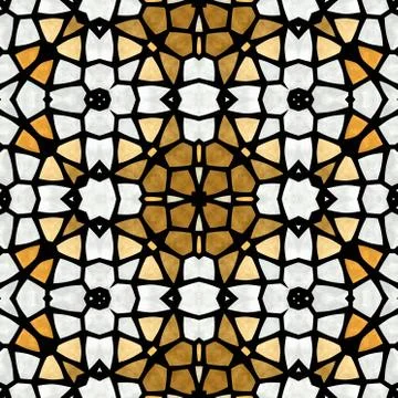 Kaleidoscopic seamless texture Stock Illustration