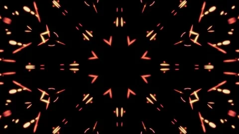 Kaleidoscopic shapes VJ loop Stock Footage 71255964