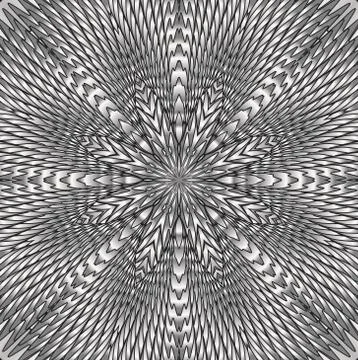 Kaleidoscopic silver pattern Stock Illustration