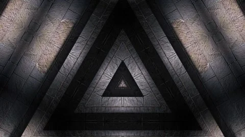 Kaleidoscopic Stone Floor Pattern Stock Footage 265869096