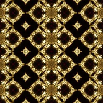 Kaleidoscopic sunset seamless generated texture Stock Illustration