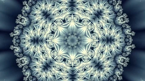 Kaleidoscopic transformation of snowflakes Stock Footage 139614280