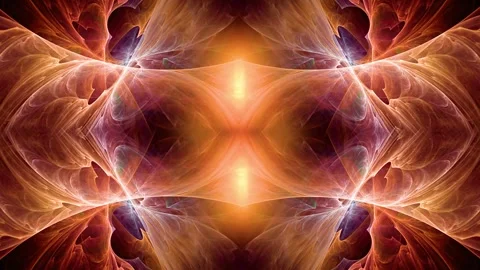 Kaleidoscopic video effect, orange, Video stock 301430157