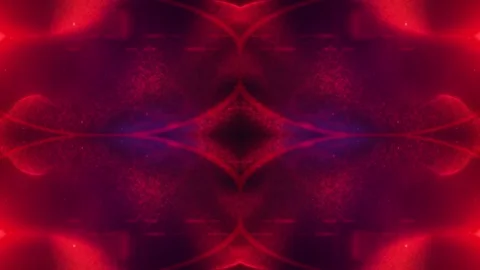 Kaleidoscopic video effect,  in red colour Stock Footage 302643743