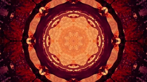 Kaleidoscopic VJ Loops, Motion Background. Organic abstract psychedelic kaleidos Stock Footage 150851503