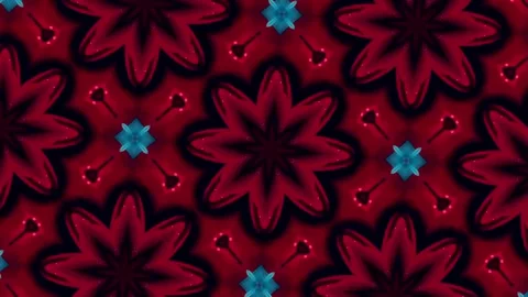 Kaleidoscopic Vj Loops, Motion Background. Organic Abstract Psychedelic Kaleidos Stock Footage 161837377