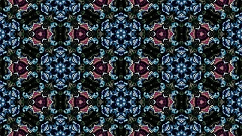 Kaleidoscopic vj seamless loop Stock Footage