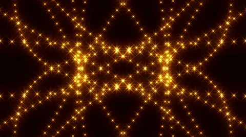 Kaleidoscopic yellow light, abstract loop motion background Stock Footage 41290238