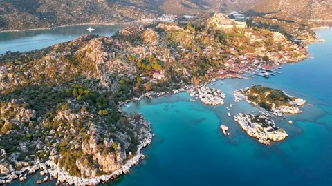 Kaleköy, Antalya 스톡 동영상 314328281