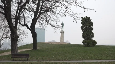 Kalemegdan park in Belgrade 動画素材 70488052