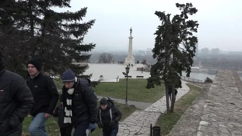 Kalemegdan park in Belgrade 動画素材 70490899