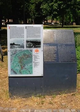 Kalemegdan park map Foto stock