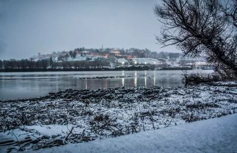 Kalemegdan in Winter Stock Photos