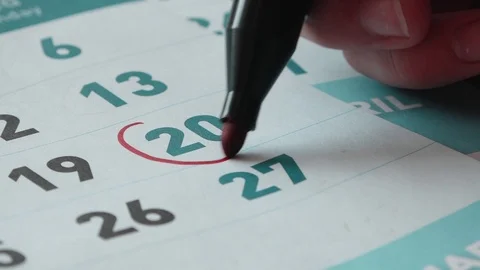 Kalendar 20 Stock Footage 105808654