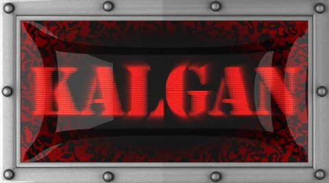 Kalgan on led Stock Footage 8760165