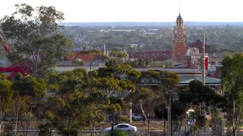 Kalgoolie town view Stock Footage 48908657