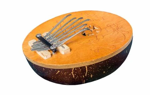 Kalimba On A White Background Stock Photos