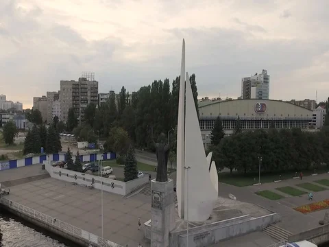 Kaliningrad aerial view Stock Footage 84968175