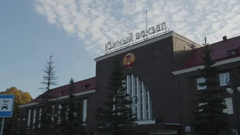 Kaliningrad railwaystation Stock Footage 202667680