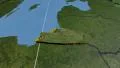 Kaliningrad - Russia, extruded. Satellite 4k or 4k+ Resolution