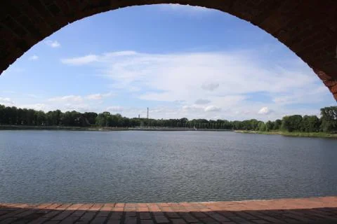Kaliningrad: view of Upper lake Stock Photos