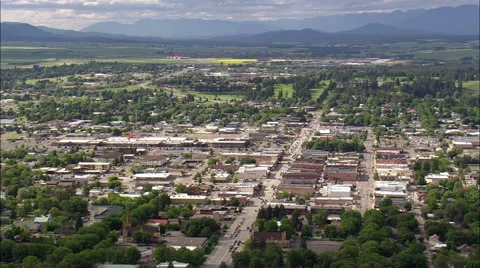 Kalispell aerial Stock Footage 65437195