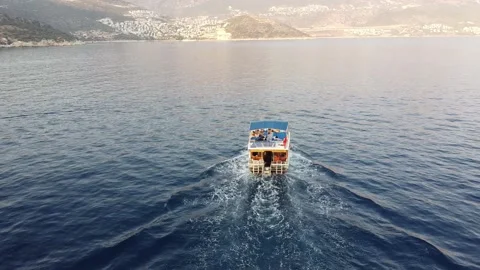 Kalkan Boat Trip Stock Footage