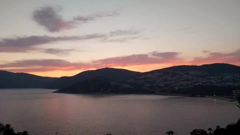 Kalkan sunset Stock Footage 234028558