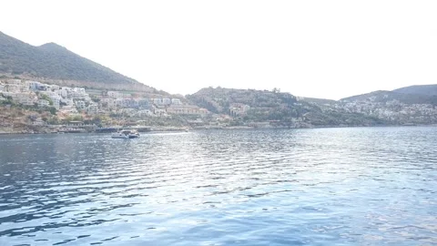 Kalkan Turkey from Ocean Stock Footage 231114717