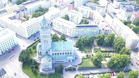 Kallio Church Drone shots Vidéo 111581453