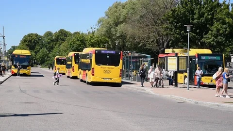 Kalmar C bus terminal Stock Footage 91967563