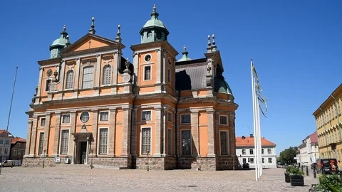 Kalmar cathedral Stock Footage 91967959