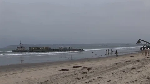 Kalmar RT240 Rough Terrain Container Handler Stock Footage 110795022