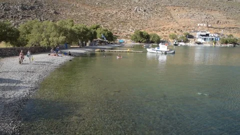 Kalymnos beach Stock Footage 91522315